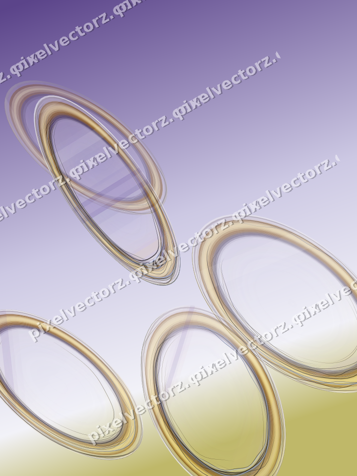 Abstract glass arc in amber and purple