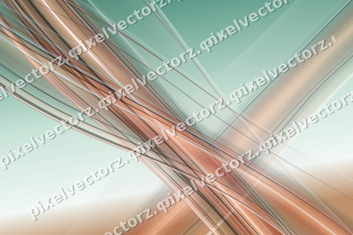 Abstract glass arc in dark green and orange
