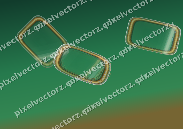 Abstract glass arc in pale pink and pale amber