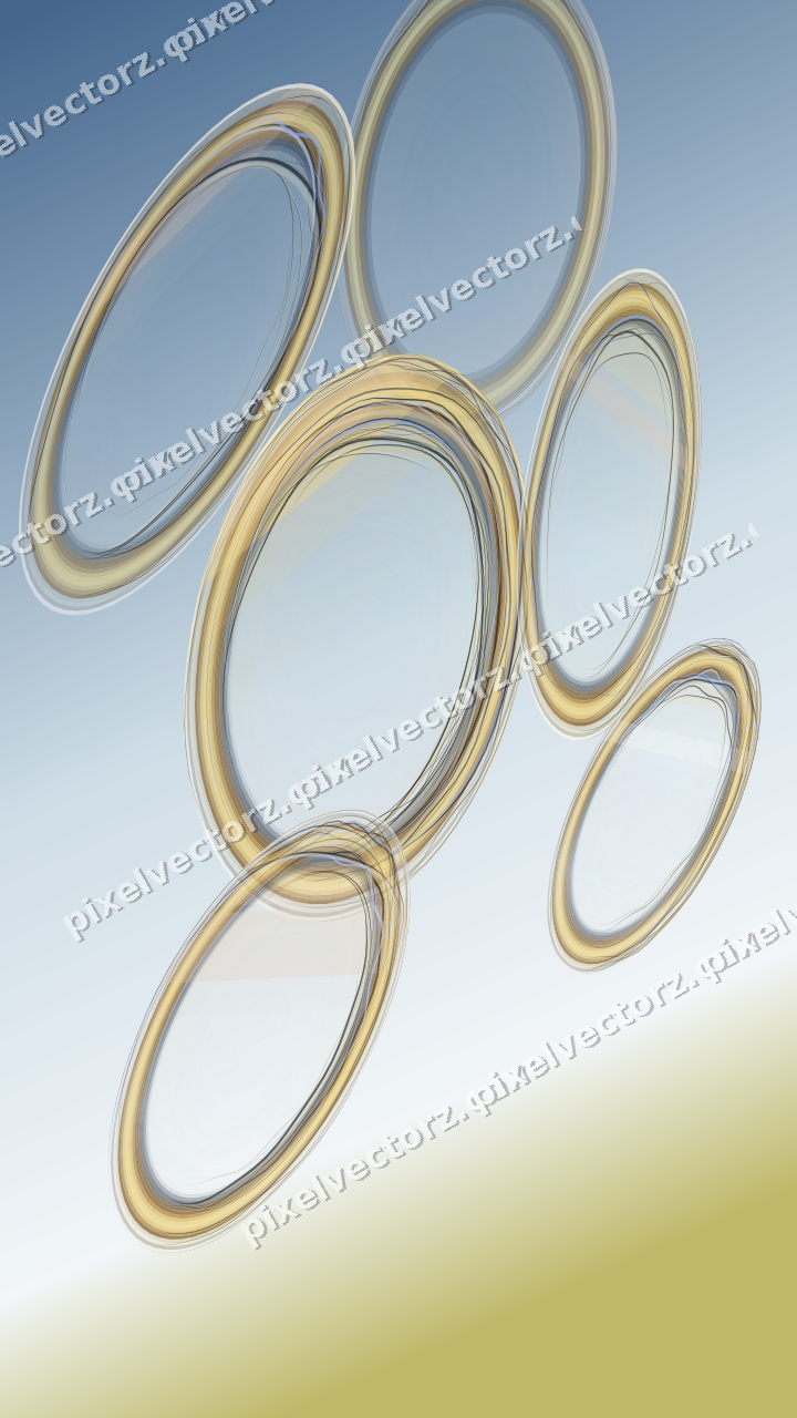 Abstract glass arc in amber and pale orange
