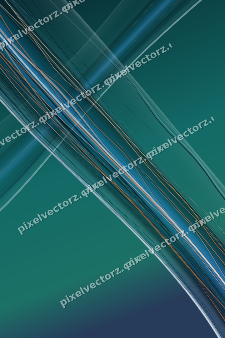 Abstract glass arc in teal and pale cyan
