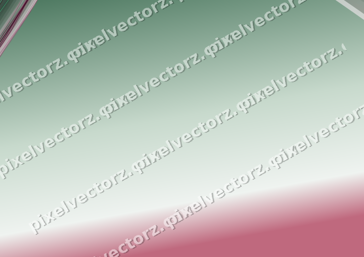 Abstract glass arc in dark pink and green