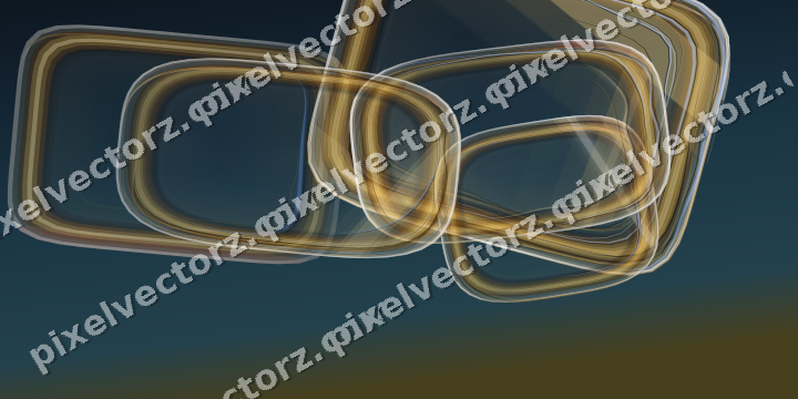 Abstract glass arc in dark pink and amber