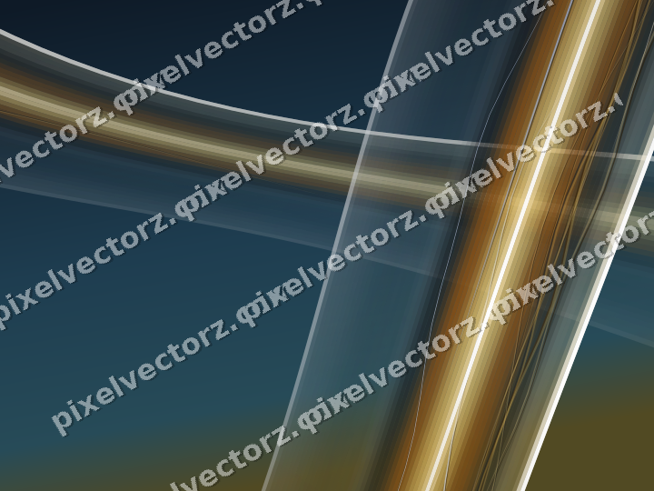 Abstract glass arc in orange and amber