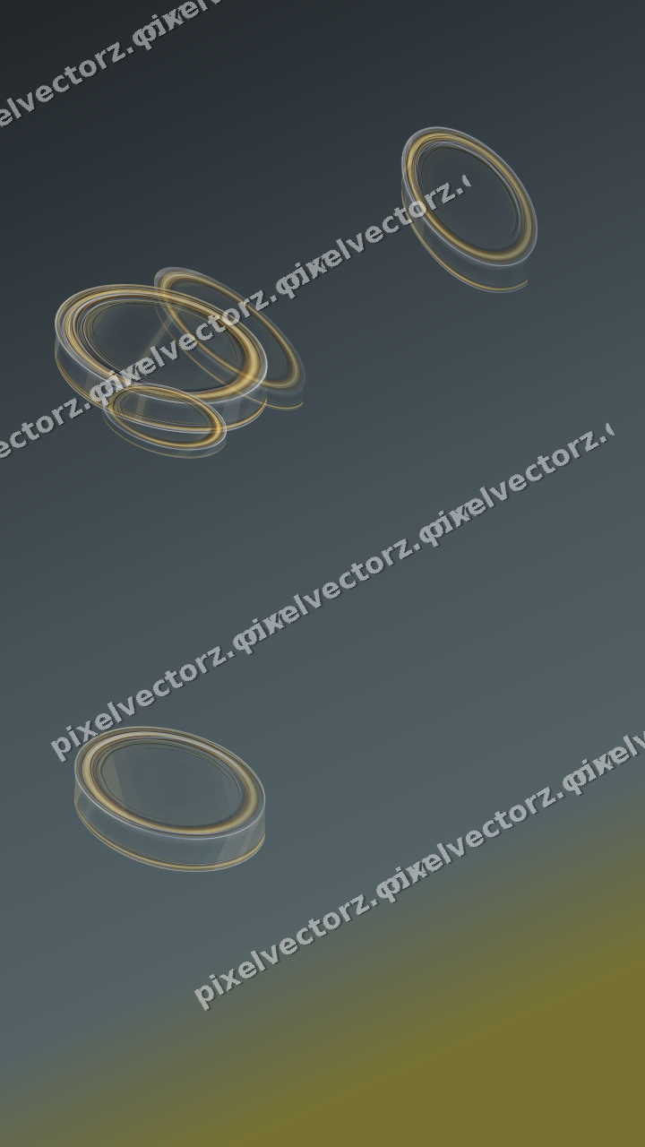 Abstract glass arc in amber and grey