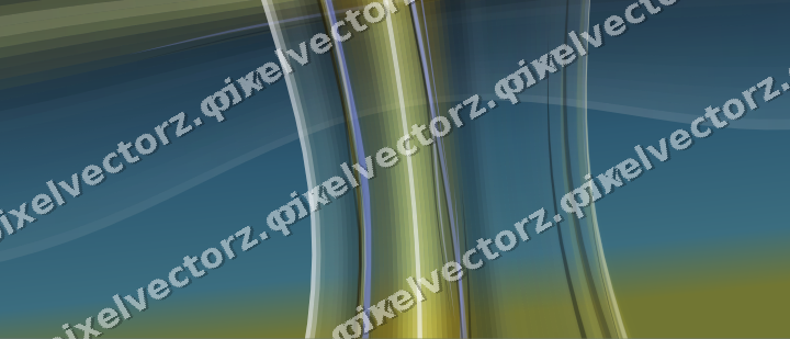 Abstract glass arc in dark amber and yellow