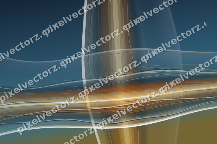 Abstract glass arc in red and orange