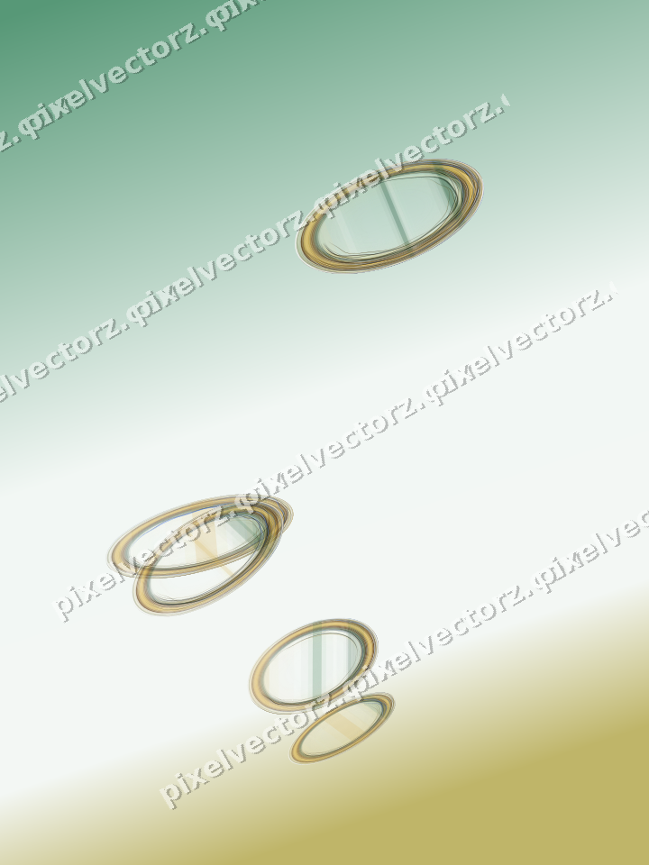 Abstract glass arc in dark green and amber