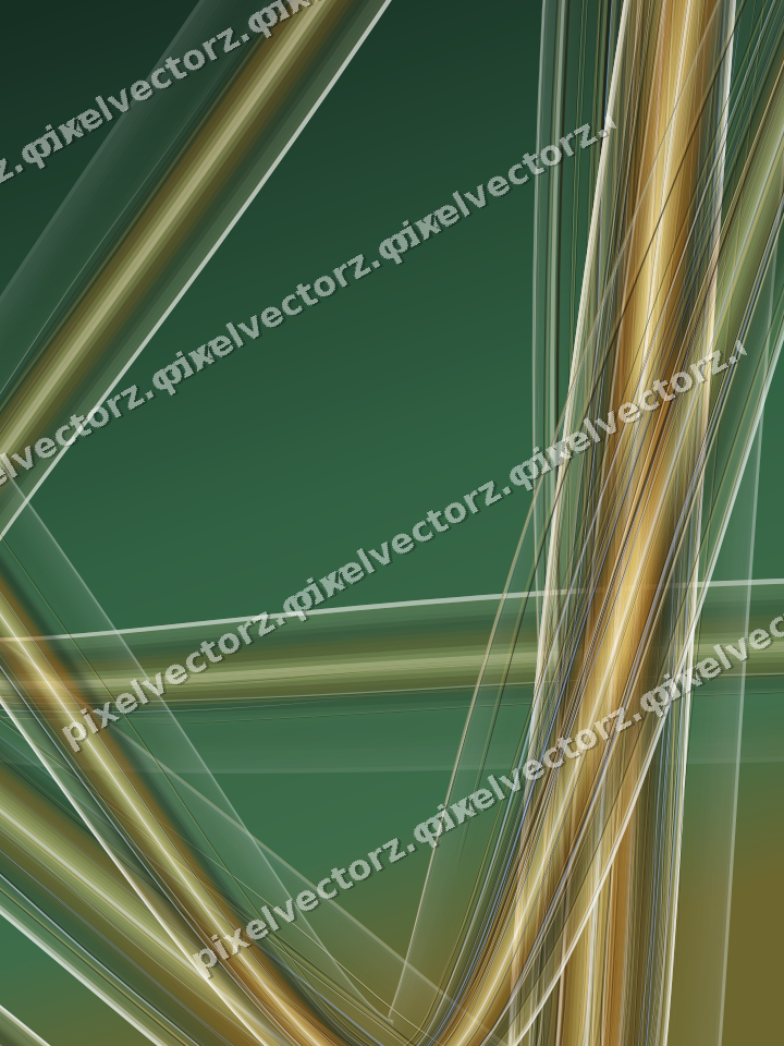 Abstract glass arc in amber and dark green