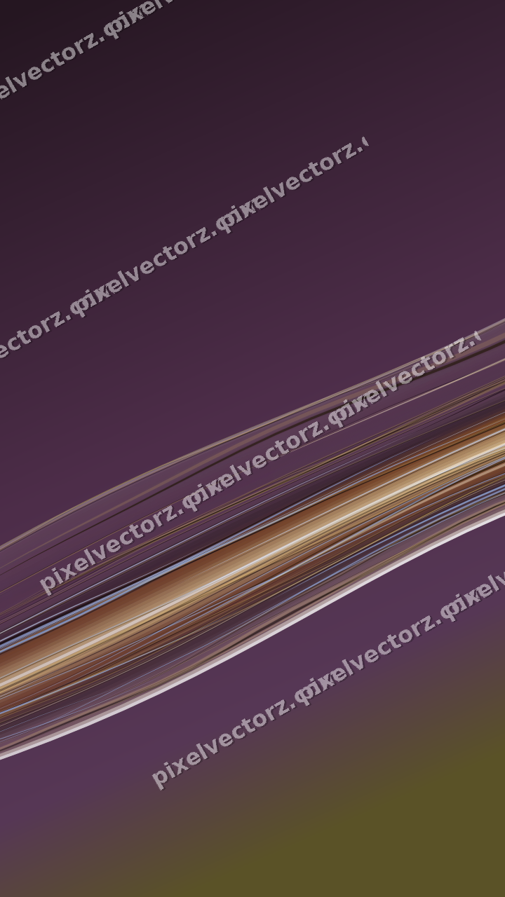 Abstract glass arc in dark magenta and amber