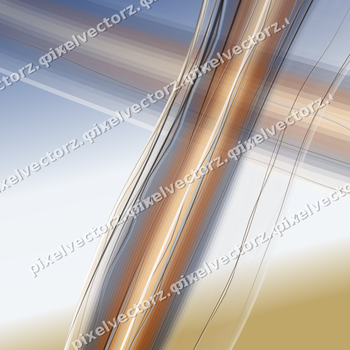 Abstract glass arc in dark blue and red