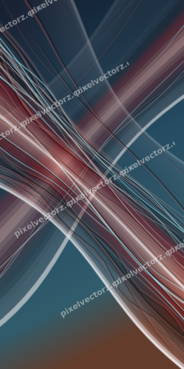 Abstract glass arc in yellow and red