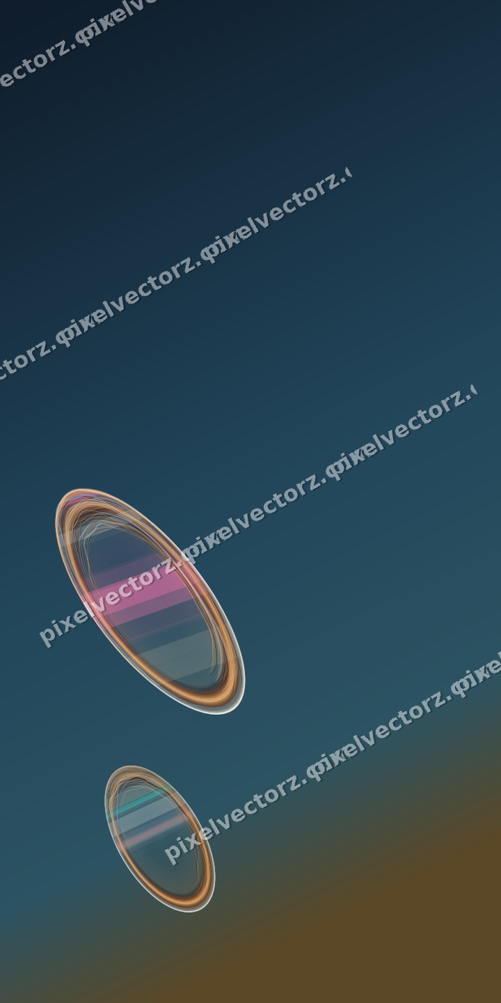 Abstract glass arc in pink and orange