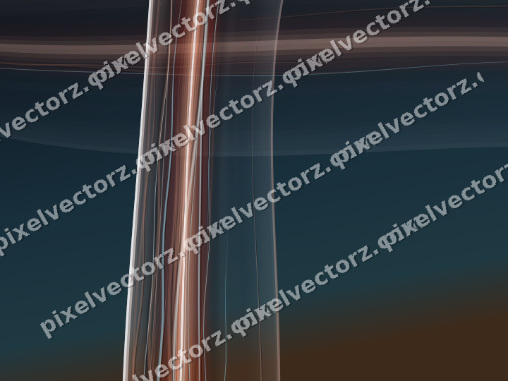 Abstract glass arc in red and orange
