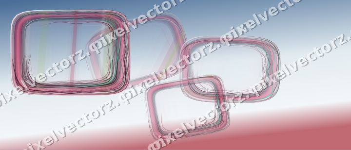 Abstract glass arc in dark lime and dark pink