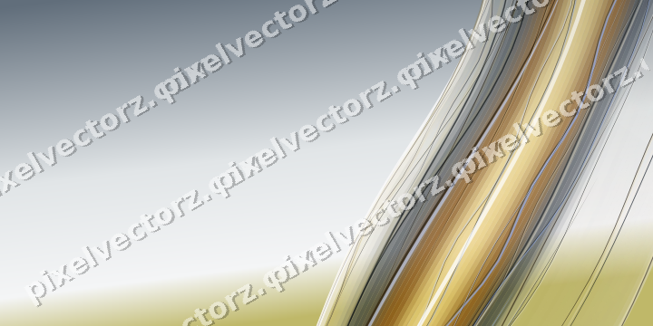 Abstract glass arc in amber and grey