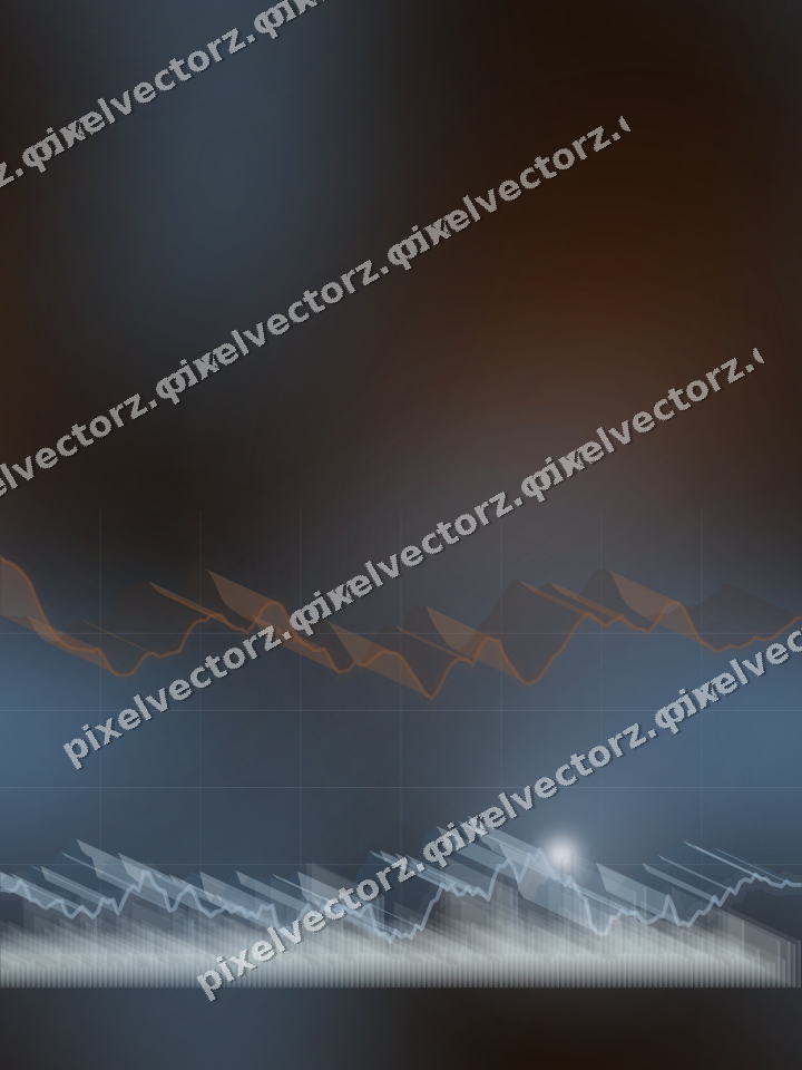 Nahtloser Neon Diagramm Hintergrund in Blau und Orange