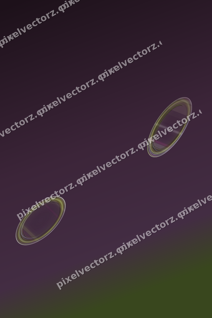Abstract glass arc in dark magenta and lime