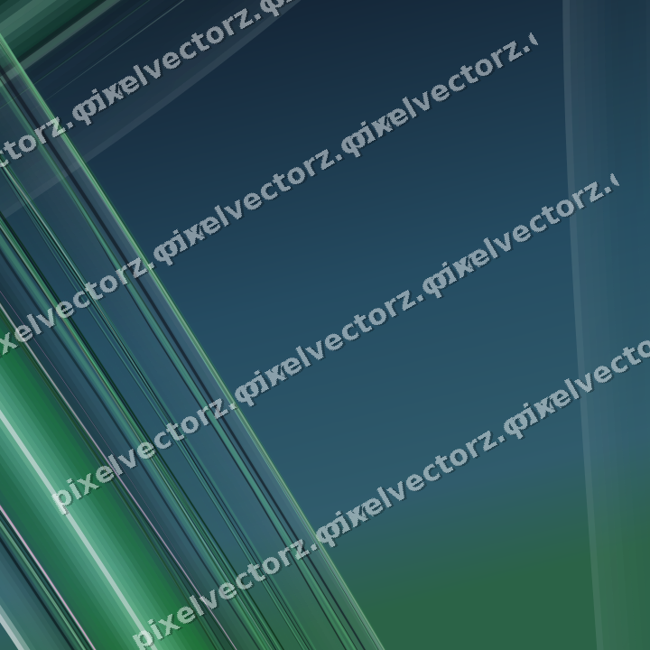 Abstract glass arc in green and teal