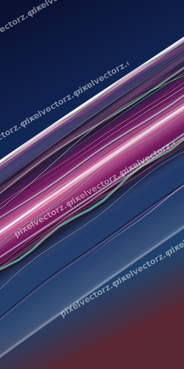Abstract glass arc in pink and blue