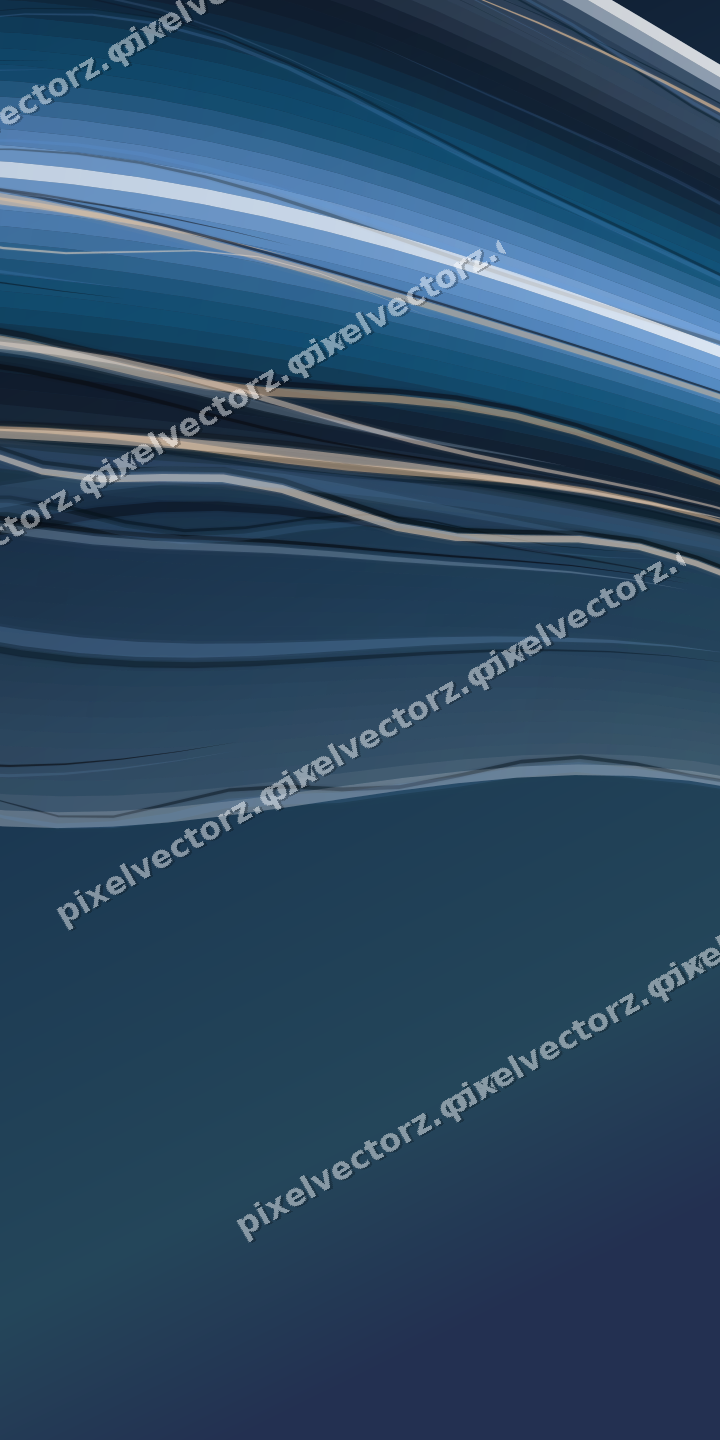 Abstract glass arc in dark blue and white