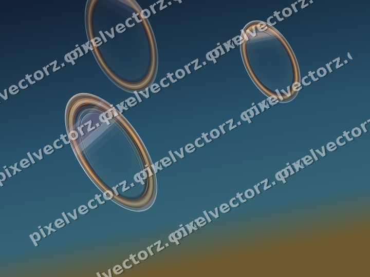 Abstract glass arc in pink and cyan