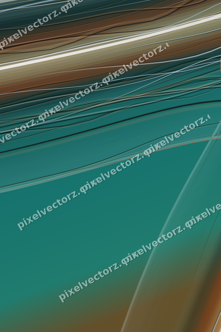 Abstract glass arc in dark teal and orange