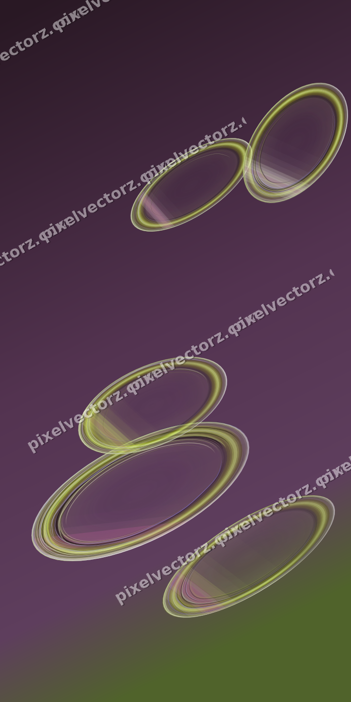 Abstract glass arc in dark magenta and lime