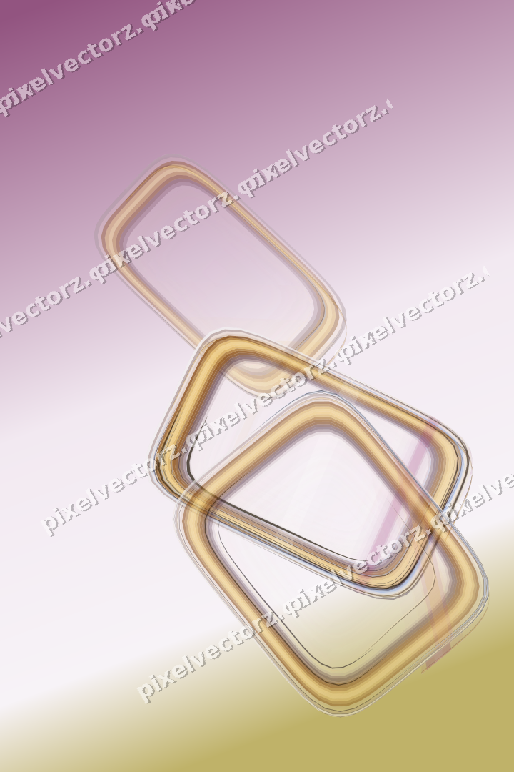 Abstract glass arc in dark magenta and amber