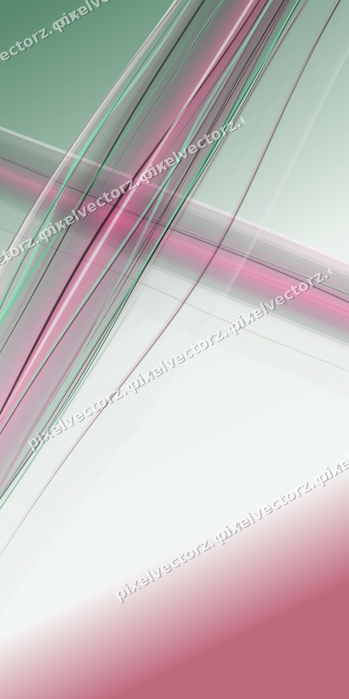 Abstract glass arc in dark pink and green