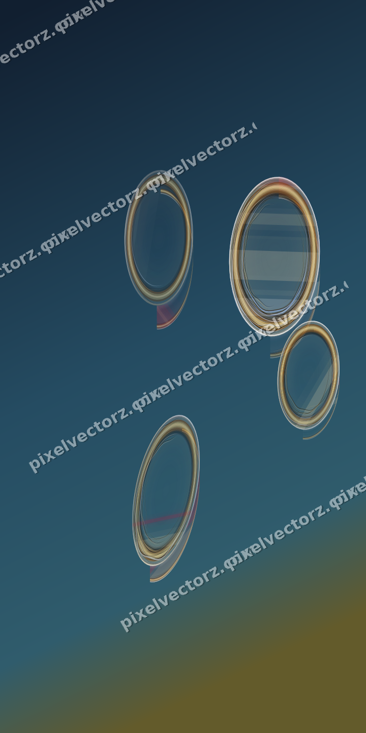 Abstract glass arc in dark pink and red