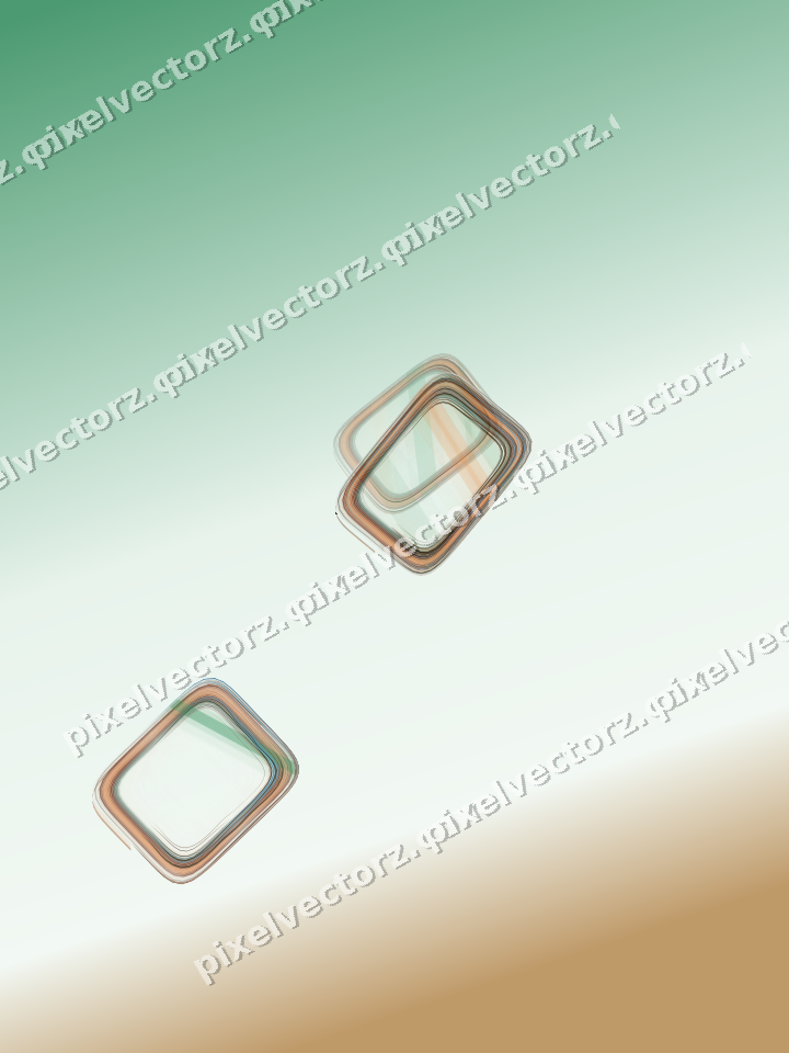 Abstract glass arc in dark green and orange