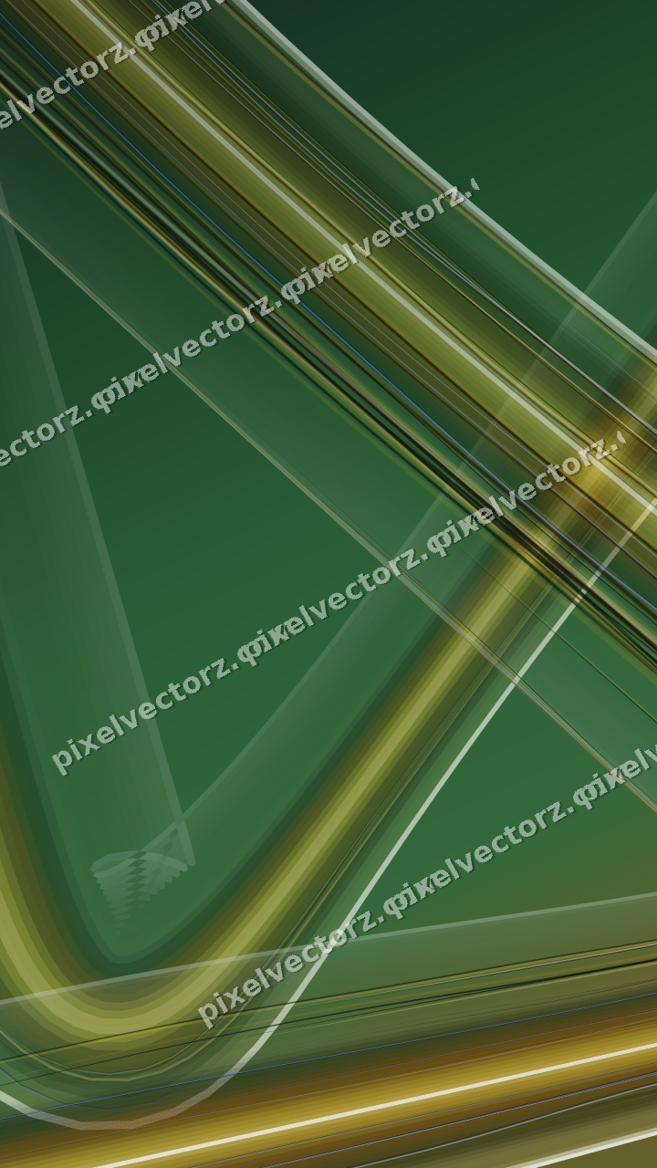 Abstract glass arc in dark green and amber