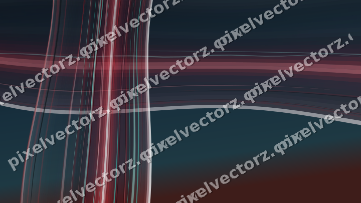 Abstract glass arc in red and pale lime