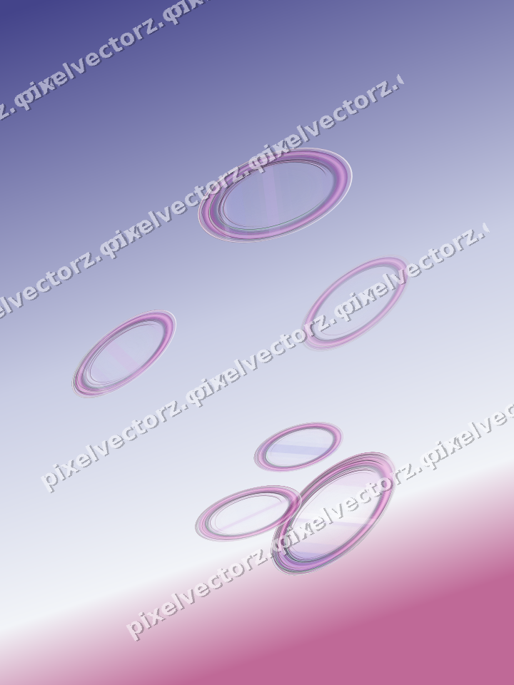 Abstract glass arc in purple and blue