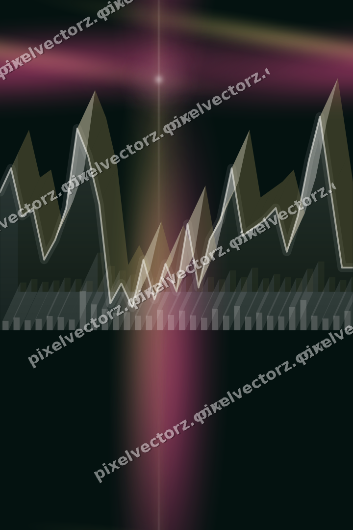 Nahtloser Neon Diagramm Hintergrund in Rosa und Orange