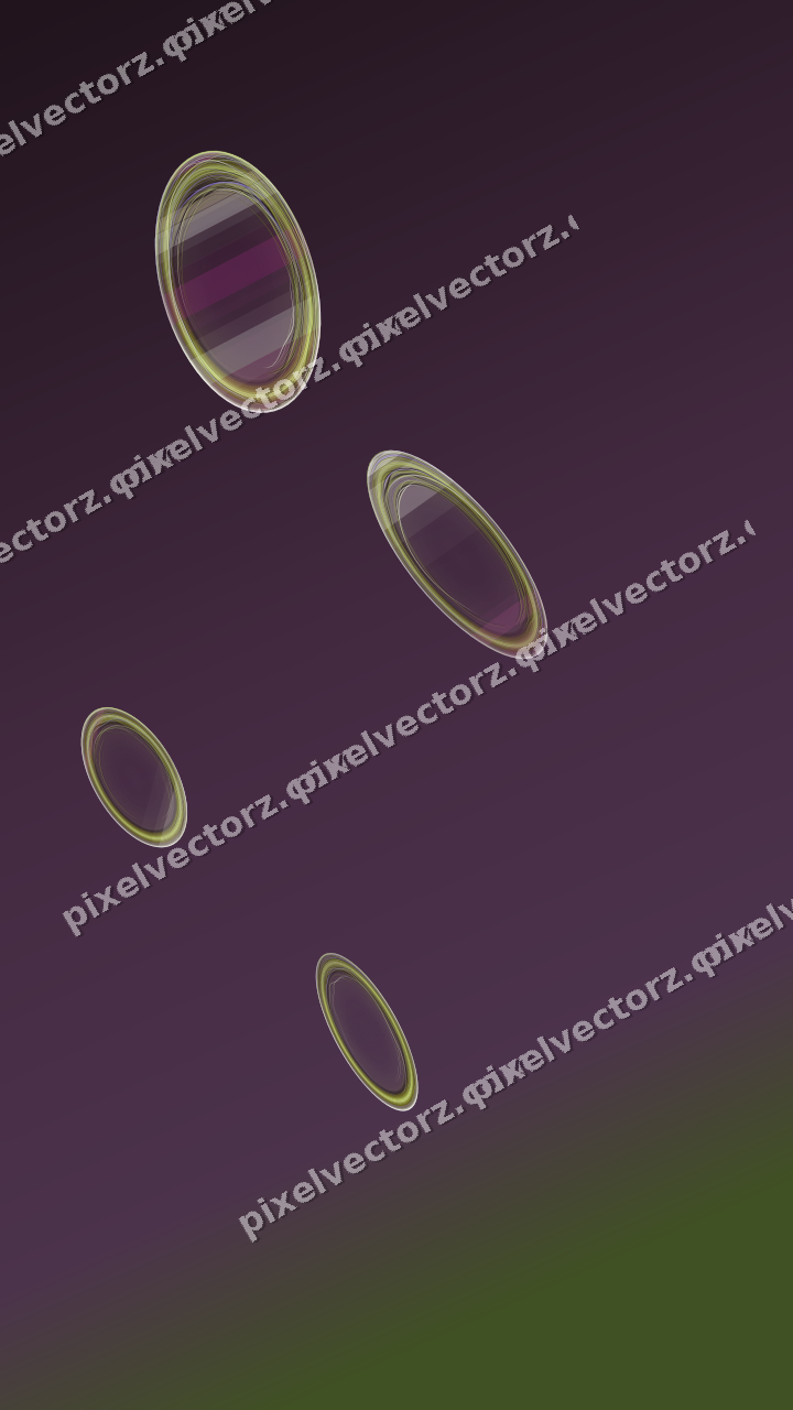 Abstract glass arc in dark magenta and lime