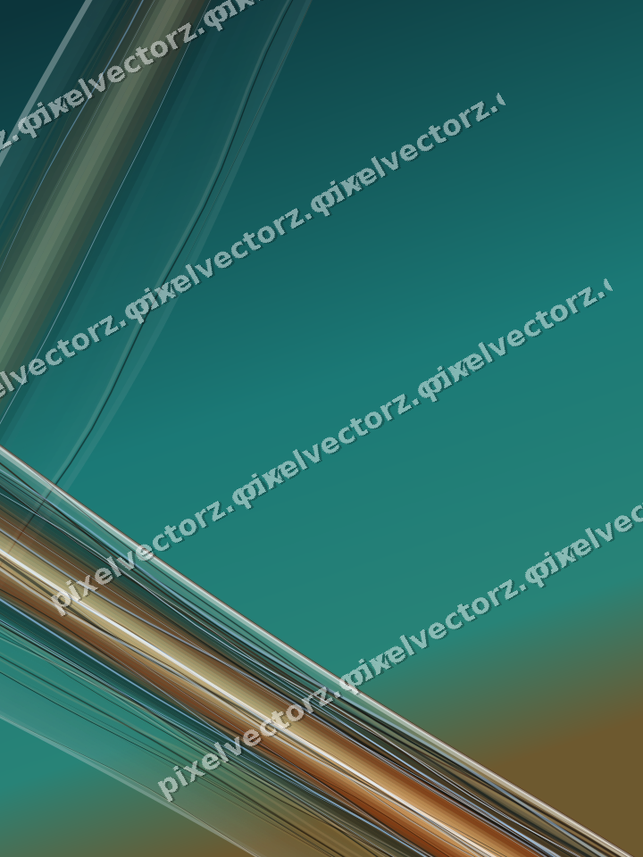 Abstract glass arc in dark teal and orange