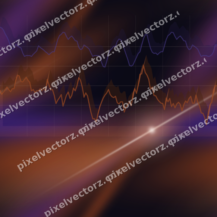 Nahtloser Neon Diagramm Hintergrund in Orange und Blau