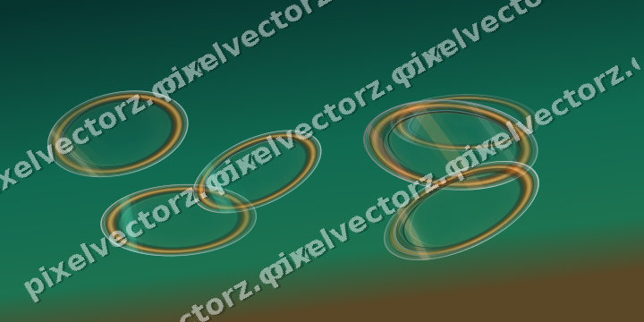Abstract glass arc in pink and orange