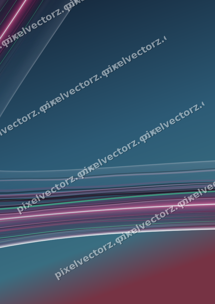 Abstract glass arc in dark pink and green