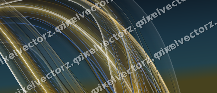 Abstract glass arc in dark green and amber
