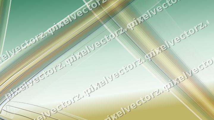 Abstract glass arc in amber and dark green