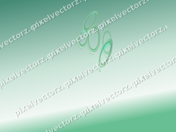 Abstract glass arc in green and teal