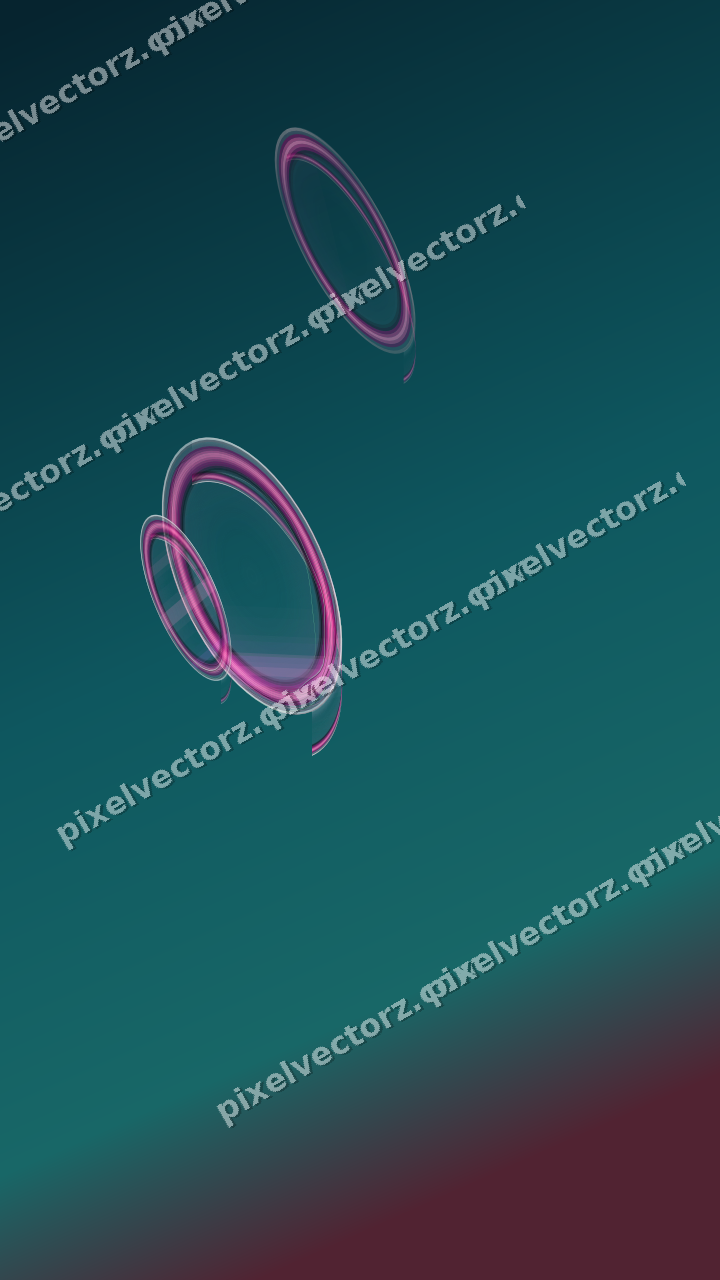 Abstract glass arc in magenta and purple