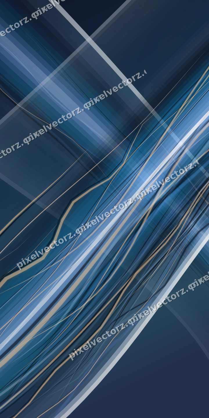 Abstract glass arc in dark blue and white
