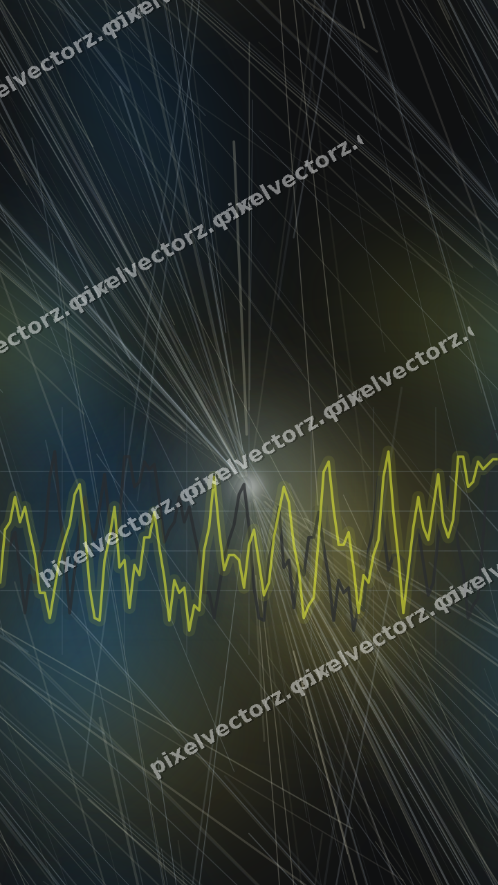 Nahtloser Neon Diagramm Hintergrund in Blau und Gelb