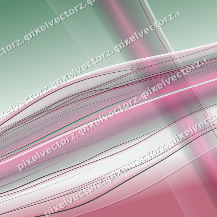 Abstract glass arc in dark pink and green