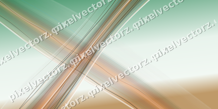 Abstract glass arc in dark green and orange