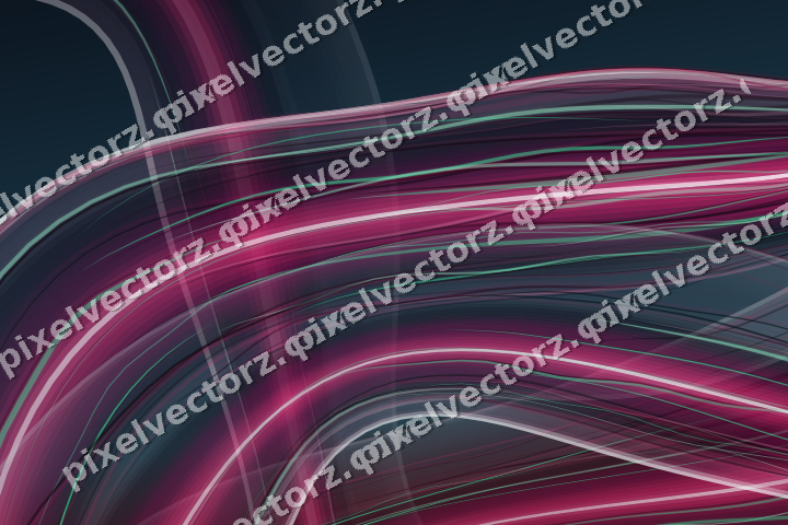 Abstract glass arc in lime and pink